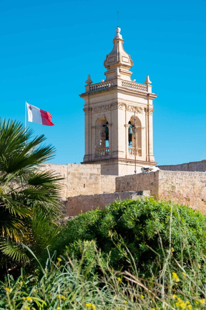 Bell tower of the Gozo Cathedral